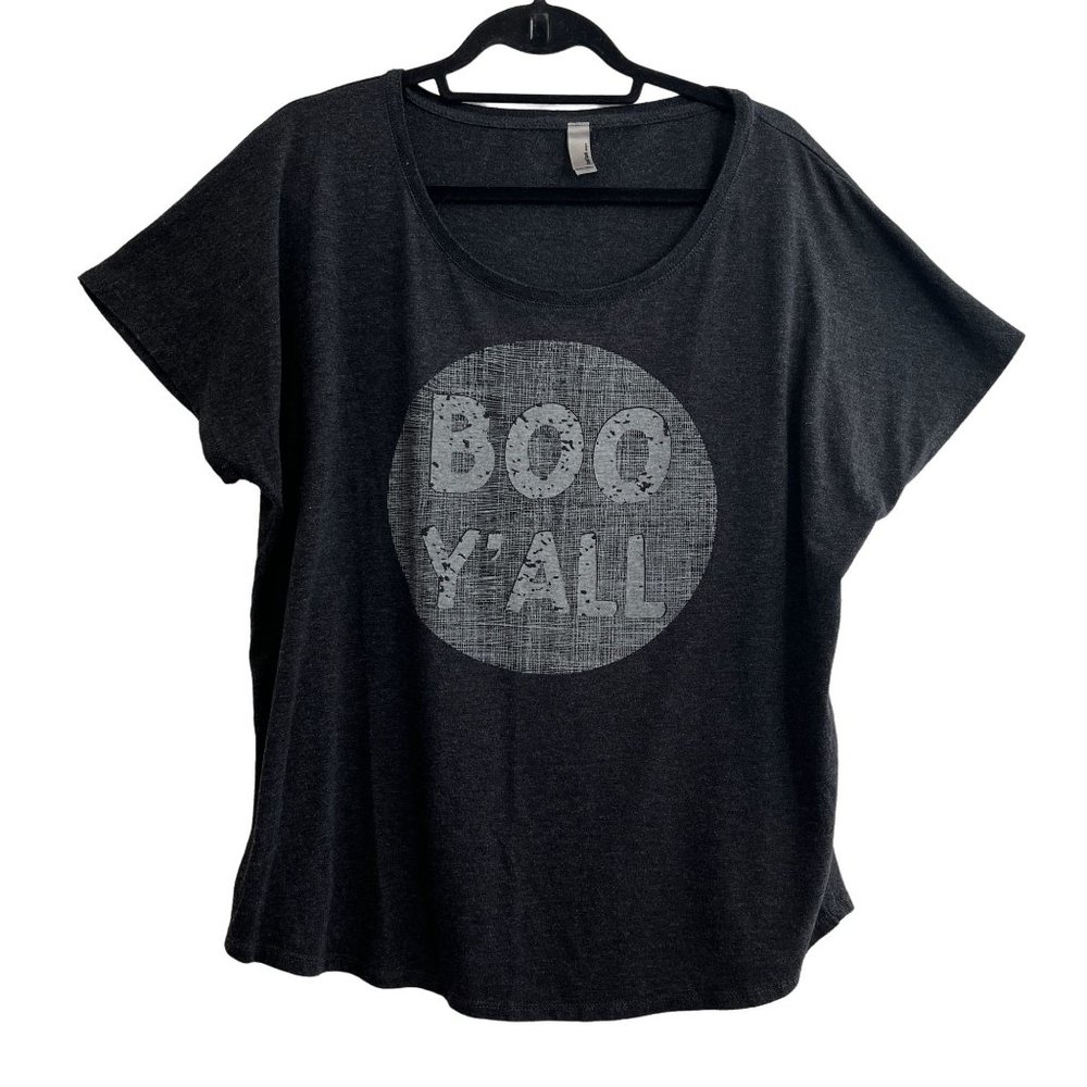 Thread Tank Gray Graphic Tee Plus Size XXL